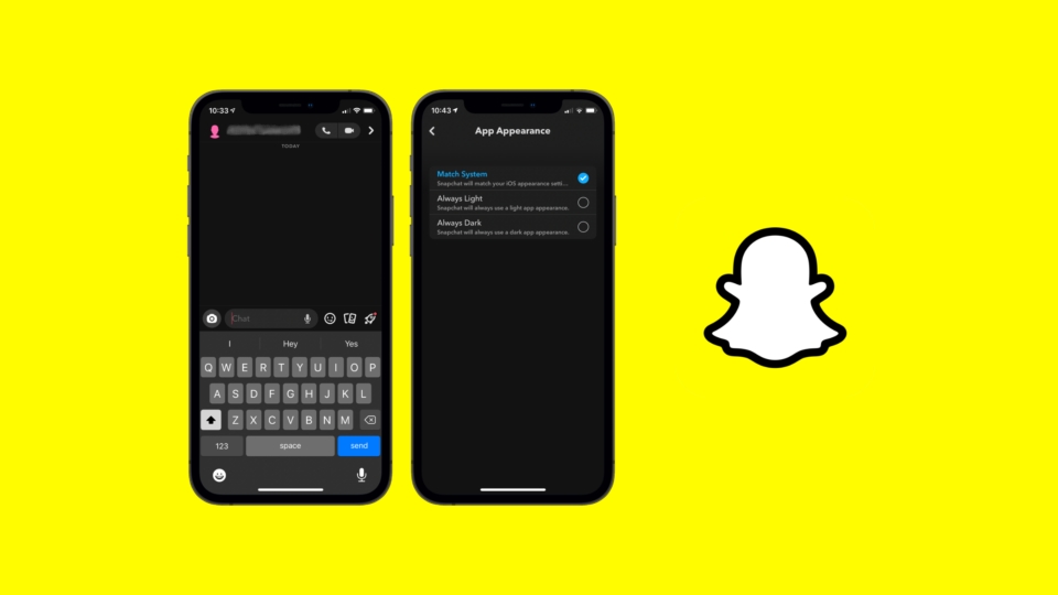 comment mettre mode sombre dans snap